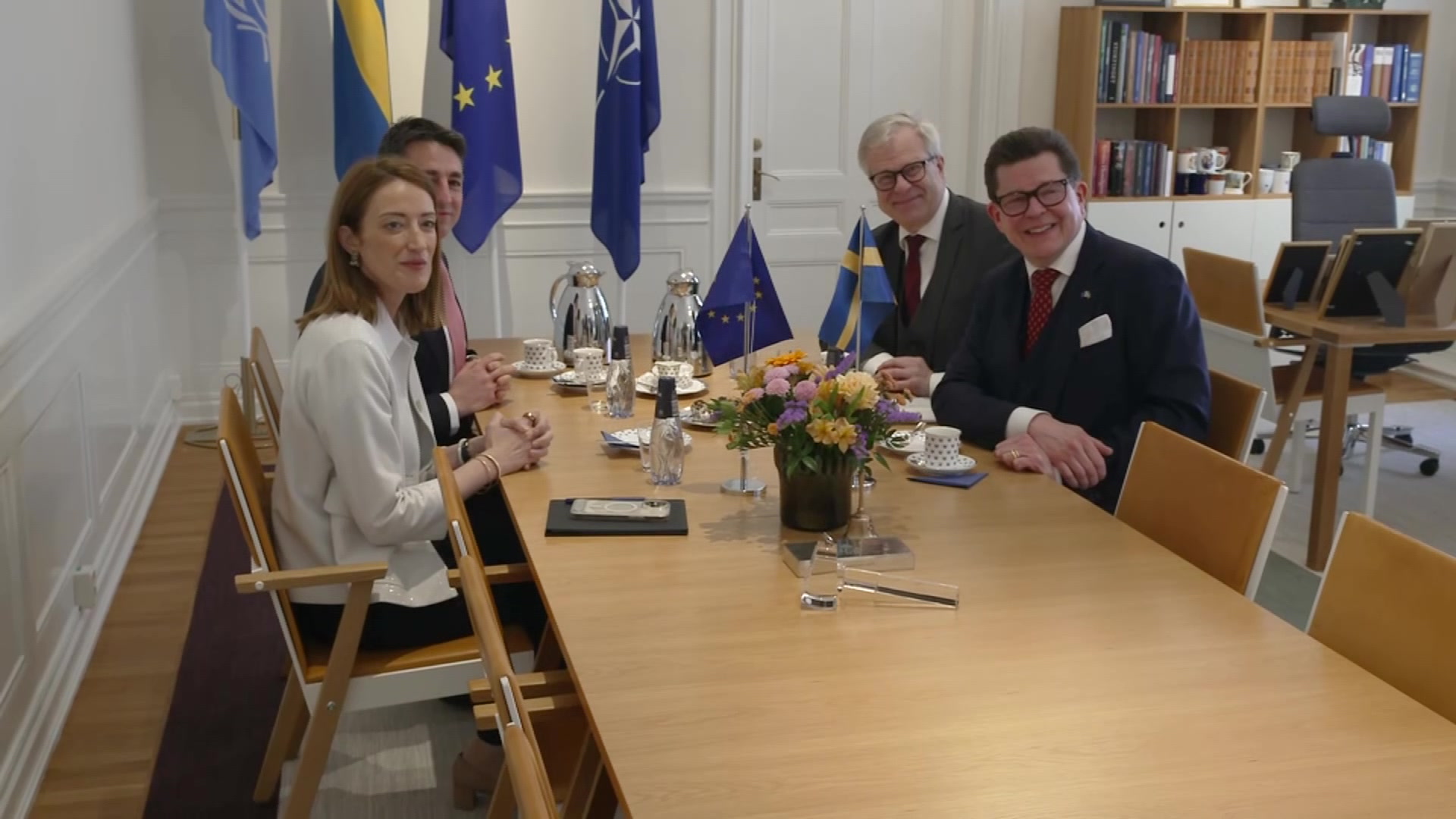 Official visit by Roberta METSOLA, EP President to Stockholm (Sweden) - Meeting with Andreas NORLÉN, Speaker of the Swedish Parliament (Riksdag) and roundtable meeting with Swedish MPs: extracts